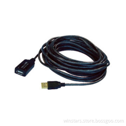 USB 3.0 Active Extension Cable, Gold-plated Connector, Up to 5m Extension Cable
